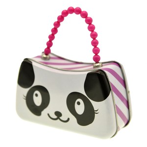 Boîte en métal personnalisée OEM avec poignée en chaîne de perles colorées, boîte en métal, sac en métal pour filles - Product Image 2