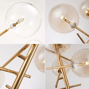 <span class=keywords><strong>Lustre</strong></span> en <span class=keywords><strong>boule</strong></span> de <span class=keywords><strong>verre</strong></span> moderne pour salle à manger, cuisine, salon, chambre à coucher, plafonnier suspendu, luminaires d'intérieur - Product Image 6