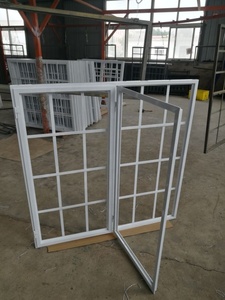 Trắng Trung Quốc Nhà Máy Bán Buôn Pháp Tempered Chống Trộm Bằng Chứng Sắt Cửa Sổ Cửa Sổ Với Thiết Kế Nướng - Product Image 2