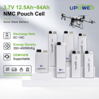 Batterie semi-solide rechargeable ULi 3.7V NMC Pouch Cell pour drone de course FPV, 52Ah 60Ah 72Ah 80.4Ah, 350Wh/Kg