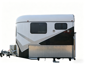 2 Horse Straight Load Camp <b>Trailer</b> Australia Standard Luxury Horse Float <b>Trailer</b> - Product Image 2