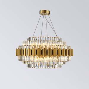 <span class=keywords><strong>Lampadario</strong></span> <span class=keywords><strong>Moderno</strong></span> in Cristallo LED di Lusso Nordico Grande in Metallo Dorato <span class=keywords><strong>Rustico</strong></span> Personalizzato per Hotel e Soggiorno - Product Image 5