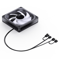 Boîtier d'ordinateur Jonsbo ZB120 avec éclairage LED ARGB à effet miroir infini, ventilateur silencieux à roulement liquide 12V, dissipateur thermique en plastique