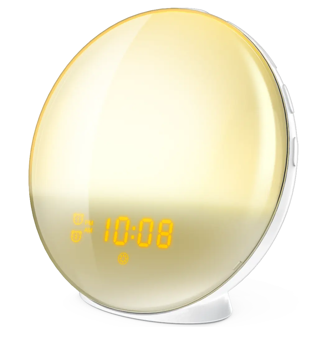 Горячая Распродажа 2021, цифровой Настольный светодиодный Будильник с подсветкой и будильником, умный будильник с подсветкой восхода и спящего режима