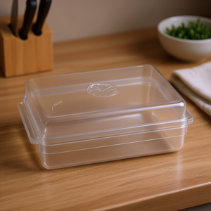 Butter Dish With Lid Clear Plastic Rectangle <b>Storage</b> <b>Container</b> For Kitchen Use - Product Image 3
