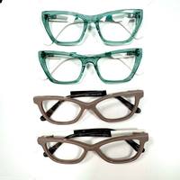Liquidación de Stock: Monturas Ópticas Unisex Rectangulares de Acetato con Borde Completo, Bisagras de Resorte, Entrega Rápida