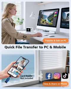 กล้องดิจิตอล Sonida OEM 4k 64MP 1/3.06 นิ้ว แบบไม่มีกระจกสะท้อน สำหรับเด็ก ถ่ายภาพ แบตเตอรี่ 1050mAh - Product Image 6