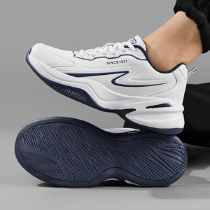 Chaussures de sport en cuir pour hommes, antidérapantes, grandes tailles, décontractées, pour la course, les voyages quotidiens et les trajets, vente en gros, en stock - Product Image 1