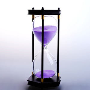 <span class=keywords><strong>Clessidra</strong></span> Decorativa con Supporto in Legno, Cornice Esagonale, Timer da 30 <span class=keywords><strong>Minuti</strong></span> - Product Image 3