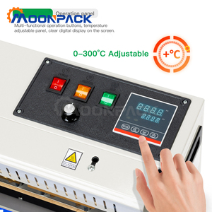 Moonpack เครื่อง FR-900-1Sealing ถุงพลาสติกบรรจุอาหาร, สายพานลำเลียงกระดาษบรรจุภัณฑ์ถุงโพลีแบบต่อเนื่องสายพานลำเลียง - Product Image 4