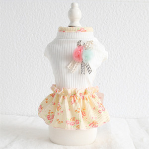 Faldas de gasa talla precioso encaje invierno con volantes ropa de perro mascota vestido para perro - Product Image 3