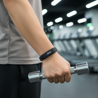 Bracelet en silicone réglable imperméable à l'eau avec impression personnalisée, identification RFID NFC 13,56 MHz pour la salle de sport, les festivals et les événements