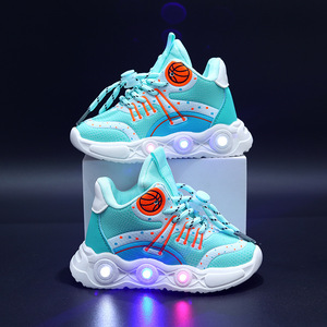 Factory <b>Kids</b> Shoes Light Led Children Sports Shoes PU Material Casual Light Shoes Sneakers for <b>Kids</b> Chaussures Pour Enfants - Product Image 4
