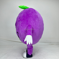 Efun 2M 2.6M Professionele Custom Opblaasbare Paarse Druif Mascotte Kostuum Cartoon Fruit Karakter Mascotte Kostuum Te Koop
