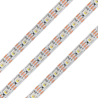 Bande LED numérique programmable WS2813 RGBW 5050 SMD, adressable individuellement, en cuivre, découpable, avec contrôle vocal et par application, synchronisation musicale