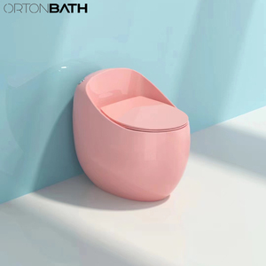 ORTONBATH Egg Shape One Piece Inodoro Ceramic Toilette Bowl One Piece <strong>Toilet</strong> Dual Flush <strong>Blue</strong>, Glossy White <strong>Toilet</strong> - Product Image 3
