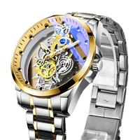 2025 Offre Spéciale vente en gros de luxe en acier inoxydable squelette montre-bracelet pour hommes montres Reloj Para Hombre montre intelligente