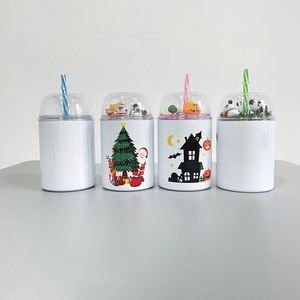 DIY Topper 10oz 20oz 22oz Blank Sublimation Dome <b>Lid</b> Tumbler Travel Coffee Tumblers Mug <b>Cup</b> <b>with</b> Dual Tiny Decor Dome <b>Lids</b> - Product Image 3
