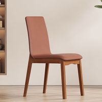 Chaises de restaurant et d'hôtel de luxe léger, tabourets simples, chaises en bois massif, chaises de salle à manger modernes rembourrées pour la maison