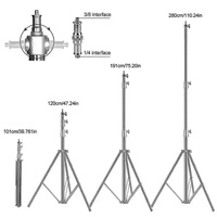 Support de lumière en acier inoxydable de 2.8m trépied robuste Studio Softbox trépied de photographie
