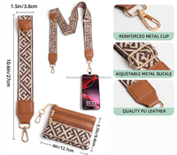 Cartera de Cuero Ancha Personalizable con Correa Cruzada, Monedero Desmontable y Cordón Ajustable para Teléfono Móvil