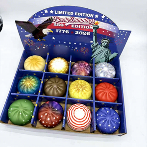 Vente en gros Nouveauté 2026 Édition limitée 250e anniversaire des États-Unis - Jouet anti-stress à presser en forme de dumpling sur le thème de la Fête de l'Indépendance américaine - Product Image 6