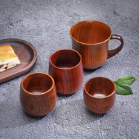 Tasse en céramique créative rétro en bois de jujube avec conception de laque japonaise classique petite tasse à boire domestique pour les fêtes Restaurants