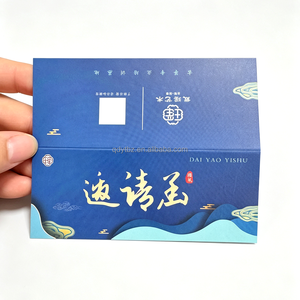 Tarjetas <span class=keywords><strong>de</strong></span> Felicitación Impresas Personalizadas, Tarjetas Plegables, Tarjetas <span class=keywords><strong>de</strong></span> <span class=keywords><strong>Agradecimiento</strong></span> y Elogio, Cartulina Recubierta con Laminado <span class=keywords><strong>de</strong></span> Película - Product Image 3