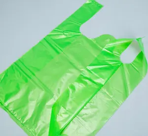 cheaper price virgin biodegradable HDPE Tshirt bag supermarket bag