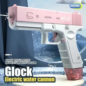 Pistolet à eau électrique à tir continu Jouet pour enfants garçon pulvérisateur d'eau Petit pistolet à eau portable d'extérieur à longue portée