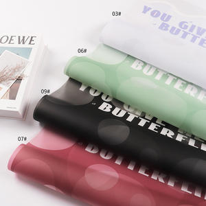 Diseño de lujo 58*58cm Carta de <span class=keywords><strong>amor</strong></span> Impreso OPP Translucence Flor de plástico Papel de regalo Papel de paquete floral - Product Image 3