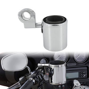 <span class=keywords><strong>Porte</strong></span>-gobelet en métal chromé pour guidon de <span class=keywords><strong>moto</strong></span>, <span class=keywords><strong>porte</strong></span>-gobelet pour passager avec panier pour Harley Touring Road Glide - Product Image 2