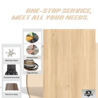 Panneau décoratif en MDF mélaminé à texture bois, densité personnalisée 650-850, qualité ENF, écologique, ignifuge, résistant à l'humidité, pour hôtel