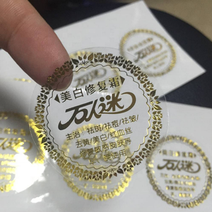 Waterproof High <strong>Adhesive</strong> <strong>Vinyl</strong> PP Paper Packaging Labels Gold Holographic Custom <strong>Stickers</strong> for Printing Roll Label <strong>Stickers</strong> - Product Image 3