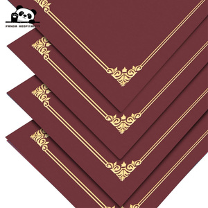 カスタム証明書用紙ホルダー 8.5x11インチ レターサイズ 卒業証書/賞状用 プレミアム金箔証明書ホルダー - Product Image 4