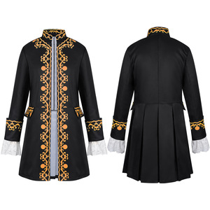 Nouvelle veste de costume coloniale du 18e siècle pour <span class=keywords><strong>homme</strong></span>, style médiéval, à manches longues et revers, inspirée des costumes de prince victorien, rococo et <span class=keywords><strong>baroque</strong></span> - Product Image 2
