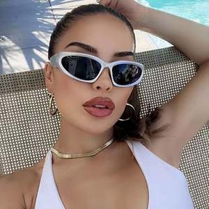 Gafas de Sol Deportivas Personalizadas con Logotipo 2025, Gafas de Ciclismo para Hombre, Estilo Y2K, UV400, Plateadas, Punk, para Mujer - Product Image 1