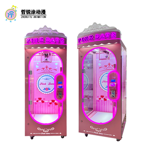Hot bán công viên giải trí đồng tiền hoạt động Arcade Crane Quà Tặng Búp bê đồ chơi sang trọng trò chơi Mini nhựa Claw kéo đơn máy - Product Image 2