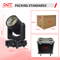 Nouvel Arrivage Projecteur LED Wash à Tête Mobile Professionnel 150W RGBW 4-en-1 avec Zoom, Effet Zoom RGBL DMX512 pour Église, Théâtre, Scène