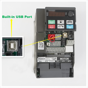 VFD4A2MS53ANSAA 2.2 กิโลวัตต์ ระบบควบคุมความถี่แบบสามเฟส รุ่น MS300 สำหรับคอมเพรสเซอร์และมอเตอร์ VFD4A2MS53ANSAA VFD4A2MS5 - Product Image 4