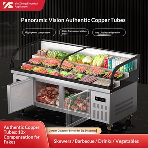 Congelatore Espositore Panoramico a Scala YINZHENG, <span class=keywords><strong>Tavolo</strong></span> Refrigerato, Attrezzatura di Refrigerazione Commerciale, Vetrina Refrigerata per Alimenti Cucinati - Product Image 2