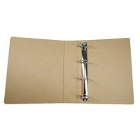 Classeurs à anneaux en papier kraft A4 avec logo personnalisé, couverture rigide, respectueux de l'environnement, classeur de documents en papier