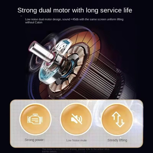 <span class=keywords><strong>Bureau</strong></span> d'angle ergonomique <span class=keywords><strong>en</strong></span> forme de L pour <span class=keywords><strong>ordinateur</strong></span> de course avec plateau <span class=keywords><strong>en</strong></span> bois, table électrique à double moteur intelligente à hauteur réglable - Product Image 4