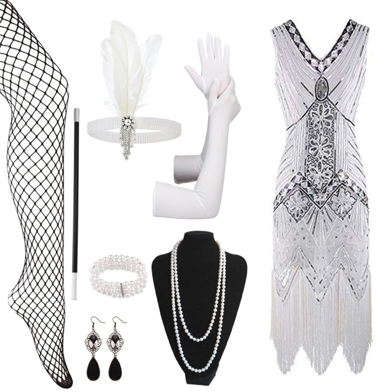 White dress accessory B