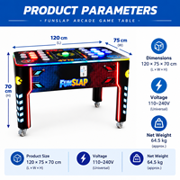 Machine de jeu d'arcade commerciale de réflexes avec boutons à taper pour enfants, adultes et centres de divertissement familial