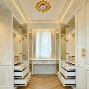 Armoire de chambre à coucher BALOM, style minimaliste moderne, armoire française, dressing, armoire de rangement blanche pour chambre à coucher - Product Image 6