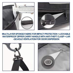 Borsa porta casco UCACO per sci, equitazione e ciclismo, impermeabile, organizer, custodia protettiva per cappelli - Product Image 4