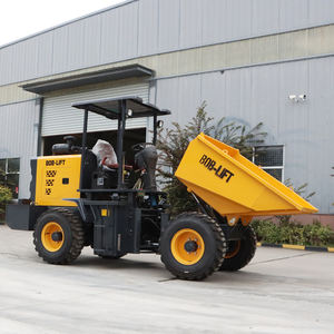 Mini Wheel <span class=keywords><strong>Loader</strong></span> Hidrolik 3ton 4ton 4X4 Mini Dumper untuk Truk Pengangkut dengan Bak Depan yang Dapat Dimiringkan - Product Image 4