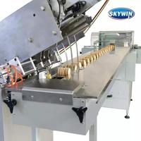 Machine de remplissage de crème pour biscuits sandwich, ligne de production et d'emballage de biscuits, emballageur haute vitesse sans plateau pour biscuits