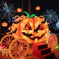 Lanterne de festival géante interactive en forme de citrouille de Halloween pour la décoration de stand photo de vacances